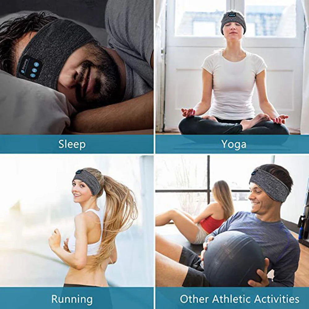 Bluetooth-Compatible Headband Earphones for Sports & Sleeping 